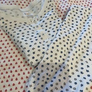 Roller rabbit kids pajamas star rare print